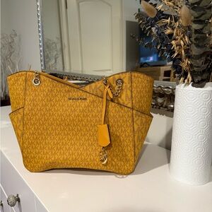 Michael Kors Mustard Yellow Signature Tote